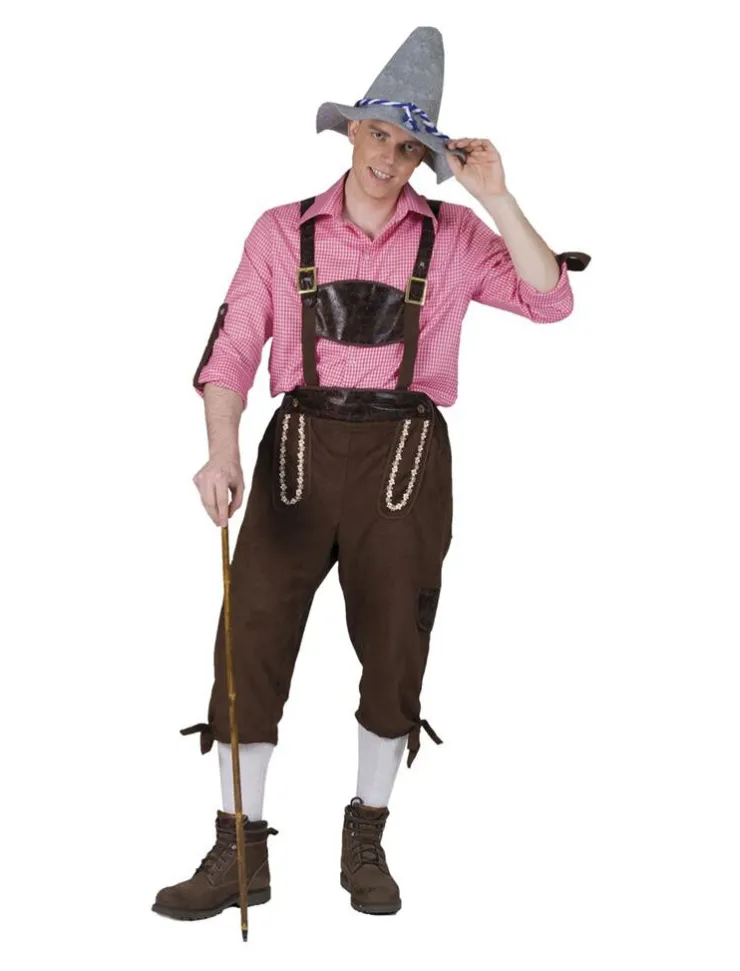 Discount Lederhose Pantalon Tyrolien Rolf - Taille 48/50 Déguisements Adultes