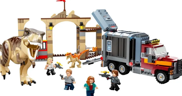 Jurassic World 76948 L'évasion du T.Rex et de l'Atrociraptor Jeux De Construction