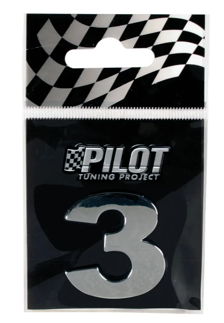 New Lettre 3D 3 28mm Accessoires Voiture
