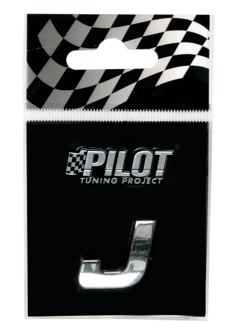 New Lettre 3D J 18mm Accessoires Voiture