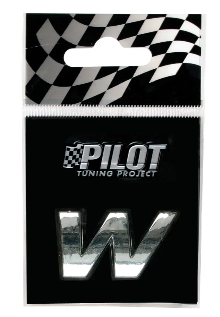 Online Lettre 3D W 18mm Accessoires Voiture