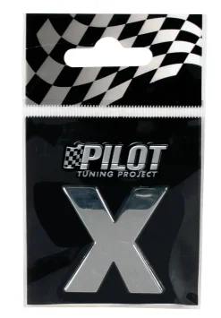 Lettre 3D X 28mm Accessoires Voiture