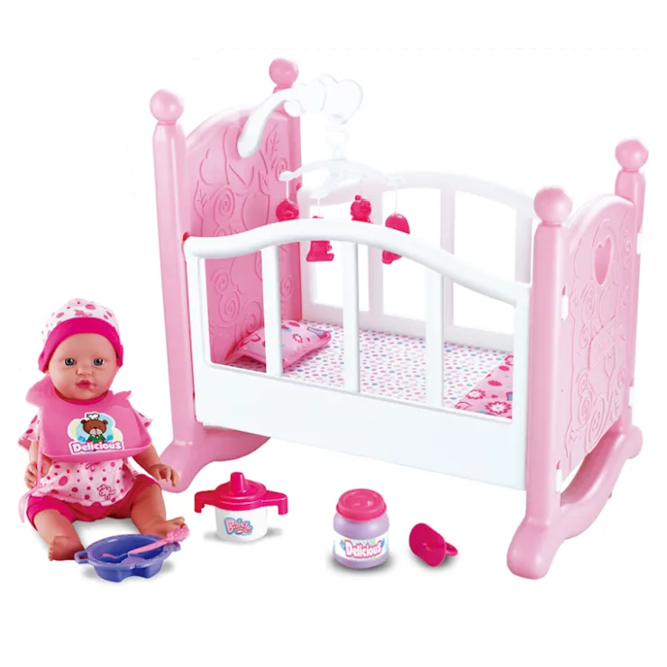 Discount Lit à poupée avec poupée Poupées Et Peluches
