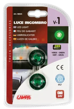Lumière Led V-1 24V Vert Éclairage