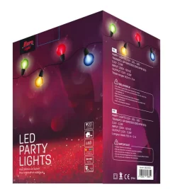 Lumières fête LED 20 lampes multicolor Éclairage Extérieur|Eclairage D'ambiance