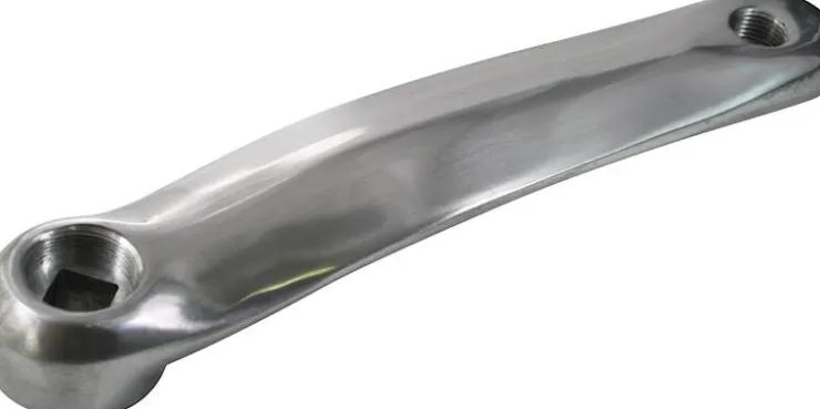 Sale Manivelle gauche alu 170 mm 9/16" argent Accessoires Vélo