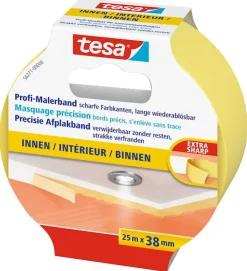 Best Masquage Precision Indoor jaune 25 m x 38 mm Rubans Adhésif