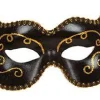 Sale Masque Vénitien Noir Avec Paillettes Accessoires