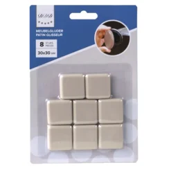 Discount meubelglijder 30x30 mm beige 8 stuks Des Ferrures De Meubles Et De Portes
