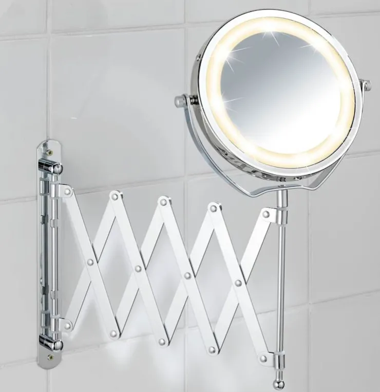 Best Miroir mural télescopique avec éclairage LED Miroirs