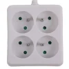 Discount Multi-prises carré blanc 4 x 16 A Rallonges Et Adaptateurs