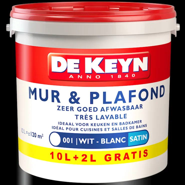 Discount Mur & plafond satin blanc promo 12 L Peinture Mur Et Plafond|Peinture Pour Plafond Et Murale