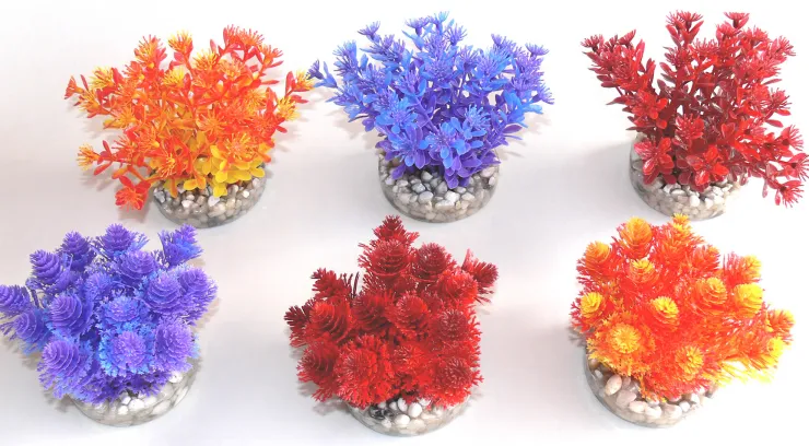 Best Nano bush colored 9 cm Décoration D'aquariums