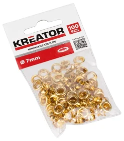 Outlet Oeillets laiton 7 mm 120 pièces Pinces