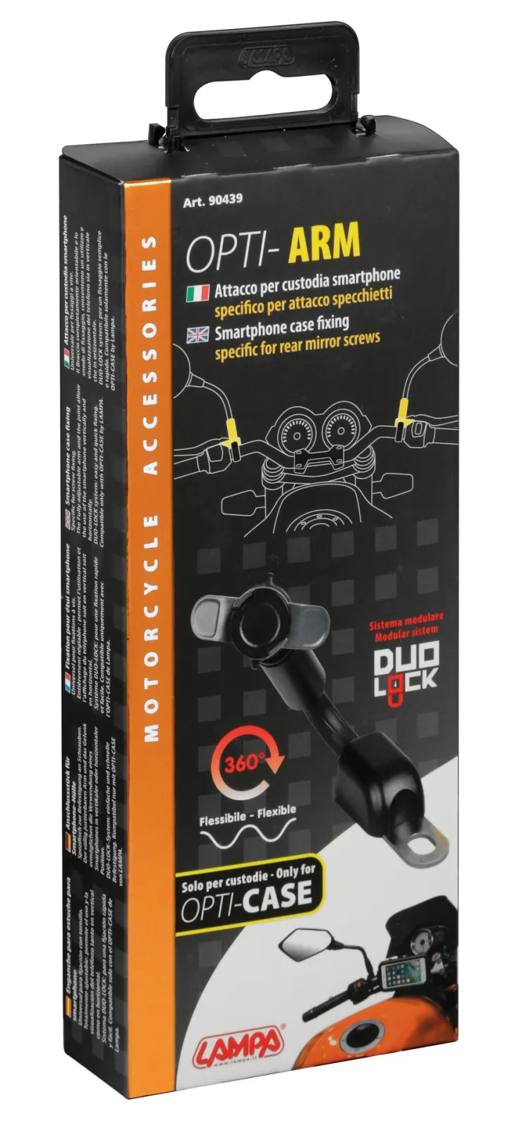 Outlet OPTI-CASE Montage sur Bras Flexible Accessoires Vélo