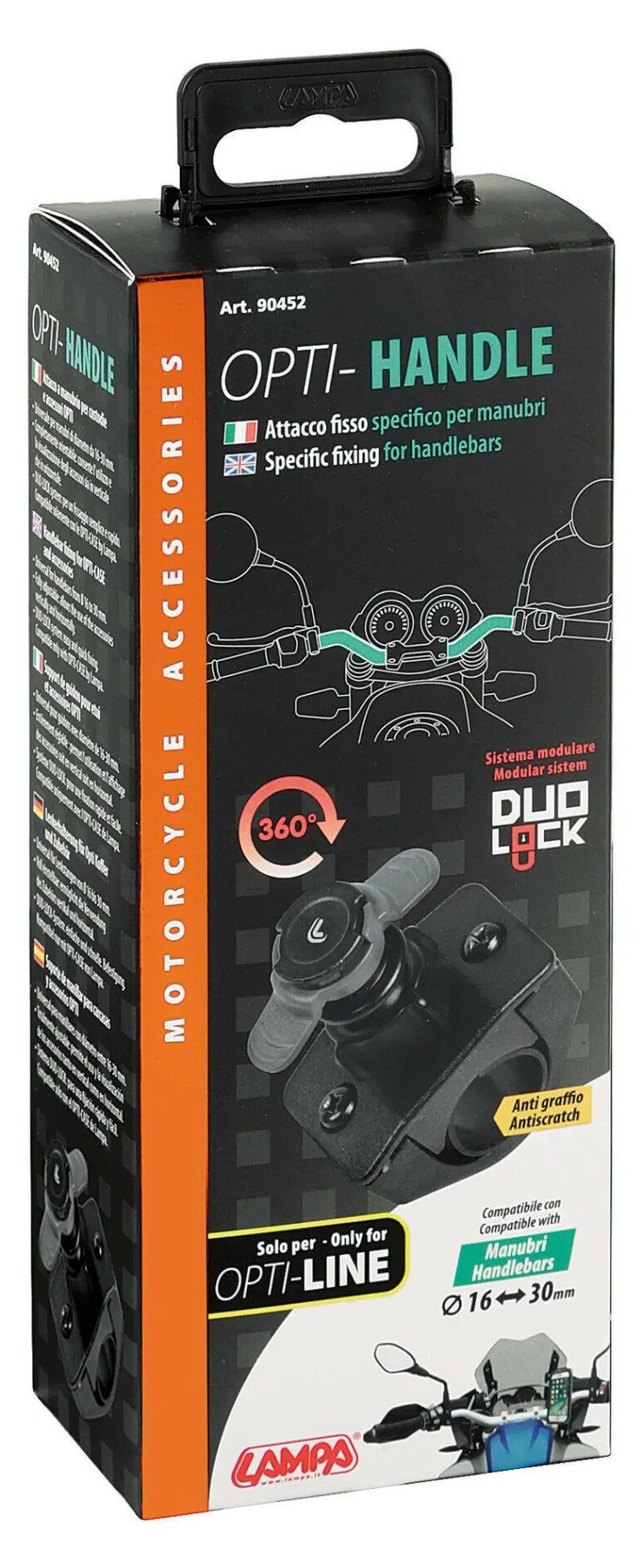 Clearance OPTI-CASE Support de Guidon Ø 16->32mm Accessoires Vélo
