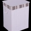 Discount Panier blanc avec couvercle M Décoration Pratique