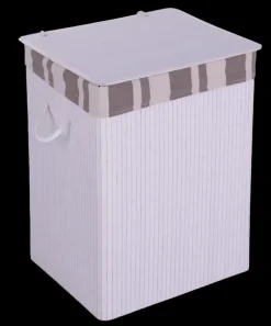 Discount Panier blanc avec couvercle M Décoration Pratique