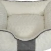 Clearance Panier blanc/gris 65x56x21cm Dormir Confortablement
