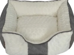 Clearance Panier blanc/gris 65x56x21cm Dormir Confortablement
