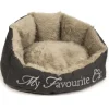 Sale Panier chat 'My favourite cat' gris 55x45x28 cm Dormir Confortablement