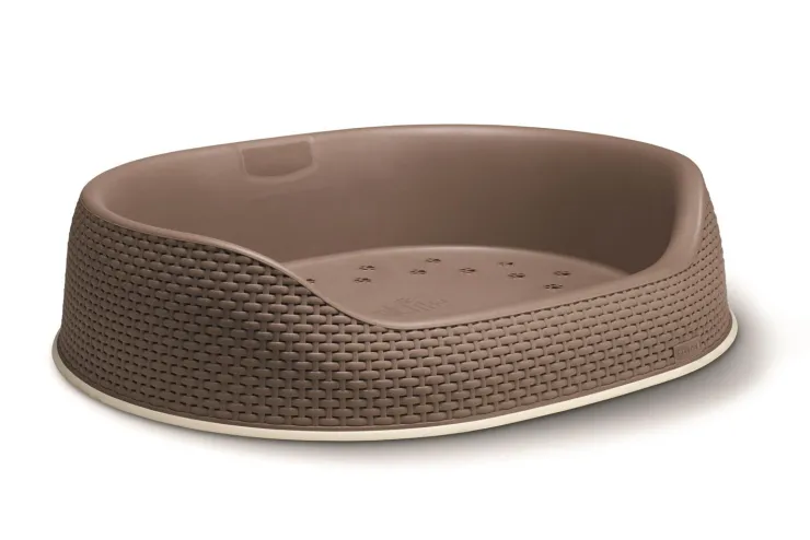 Panier chien mokka 87x69x19 cm Dormir Confortablement