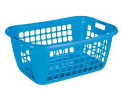 Sale Panier linge bleu 65 x 45 x 27 cm Box Et Panier À Linge