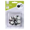Online patin a clouer 18 mm blanc et noir 16 pieces Des Ferrures De Meubles Et De Portes