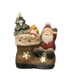 Outlet Pere Noël Hugo 37cm Statues, Figurines Et Maisons