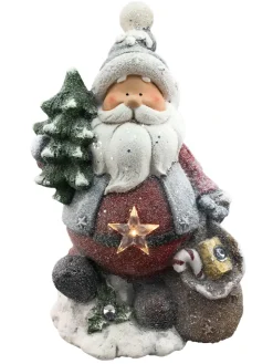 Pere Noël Joe 43cm Statues, Figurines Et Maisons