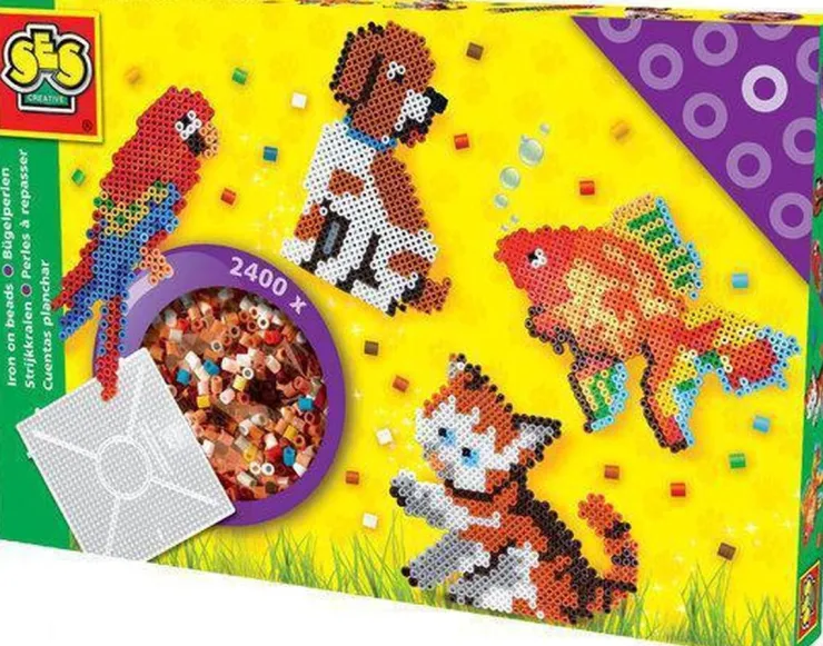 Sale Perles à repasser animaux domestiques 2400 pièces Artisanat