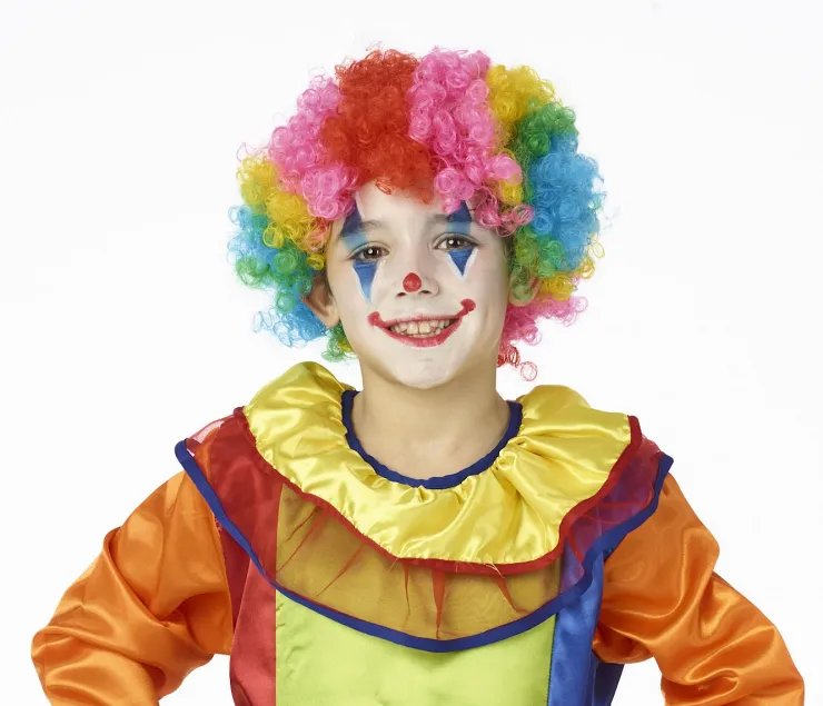 Best Perruque De Clown Enfant Multicolore Chapeaux Et Perruques