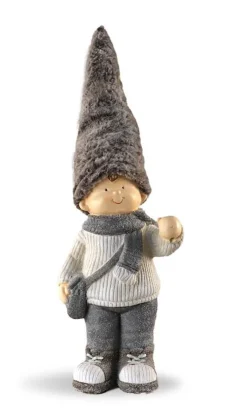Clearance Petit garçon avec bonnet 24,5x73 cm Statues, Figurines Et Maisons