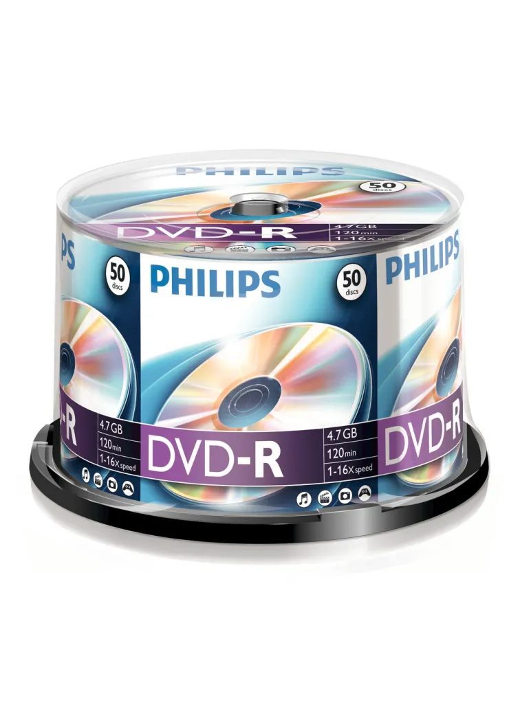 Sale DVD-R 4,7 GB 16x spindle 50 pièces Bureautique