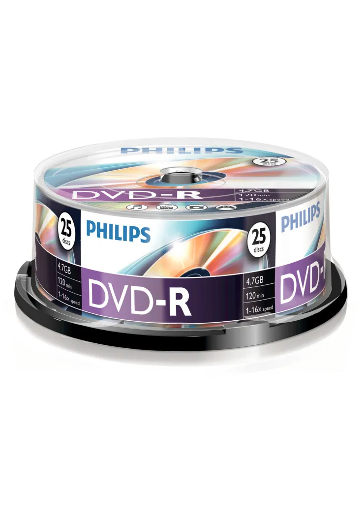 Sale DVD-R 4,7 GB 16x spindle 25 pièces Bureautique