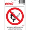 Clearance Pictogram interdit flamme 10 x 10 cm Signalisation