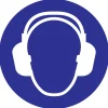 Pictogram protection de l' oreille Ø 18 cm Signalisation