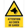Best Pictogramme attention chien garde 23 x 33 cm Signalisation