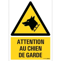 Best Pictogramme attention chien garde 23 x 33 cm Signalisation