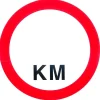 Hot Pictogramme avec indication km Signalisation
