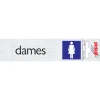 Sale Pictogramme en aluminium dames 16,5 x 4,4 cm Signalisation