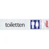 Clearance Pictogramme en aluminium toiletten 16,5 x 4,4 cm Signalisation