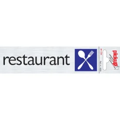 Online Pictogramme en aluminium restaurant 6,5 x 4,4 cm Signalisation