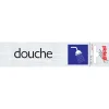 New Pictogramme en aluminium douche 16,5 x 4,4 cm Signalisation