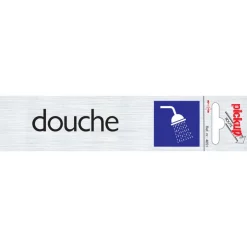 New Pictogramme en aluminium douche 16,5 x 4,4 cm Signalisation