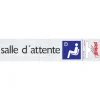 Discount Pictogramme en aluminium salle d'attente 16,5 x 4,4 cm Signalisation