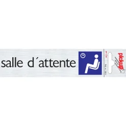 Discount Pictogramme en aluminium salle d'attente 16,5 x 4,4 cm Signalisation