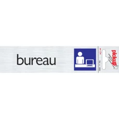 Sale Pictogramme en aluminium bureau 16,5 x 4,4 cm Signalisation
