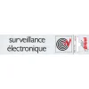 Clearance Pictogramme en aluminium magasin surveillance 16,5 x 4,4 cm Signalisation