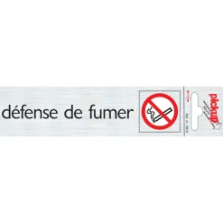 Outlet Pictogramme en aluminium défense de fumer 16,5 x 4,4 cm Signalisation